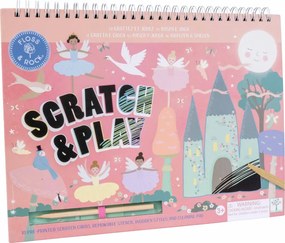 Tabuľka s vyškrabávačkami Začarovaná labuť