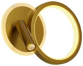 LED nástenné bodové svietidlo MONET LED/15W/230V zlaté