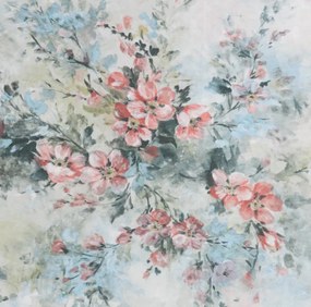 Zatemňujúci záves velúr s motívom - romantické ruže 140 x 250 cm
