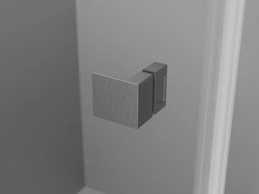 Mexen Lunar T, výklopný sprchový kút pravý 110 x 110 cm, 8mm číre sklo, profil grafit brúsený, 834T-110-110-66-00-P