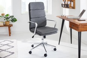 Dizajnová kancelárska stolička Taipa sivá