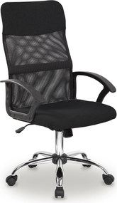 ModernHome Kancelárska otočná stolička so sieťovaným operadlom čierna