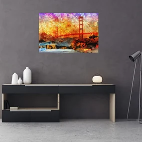 Obraz - Golden Gate, San Francisco, Kalifornia (90x60 cm)