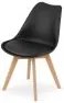 Set 4 stoličiek MARK čierne