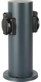 Brilagi - Vonkajší zásuvkový stĺpik PILLAR 2Z SCHUKO 230V IP44 antracit BG1531