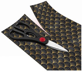 Dekoratívna tapeta na nábytok v čierno-zlatej farbe Ambiance Youlika