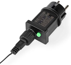 Nedis CLLS180- LED Vonkajší vianočný záves 180xLED/7 funkcií 16,5m IP44 teplá biela