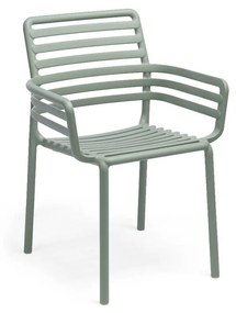 DOGA ARMCHAIR záhradná stolička s podrúčkami marsala