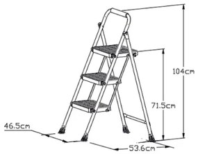 Lamart LT8097 schodíky Eurostep, 3 stupne