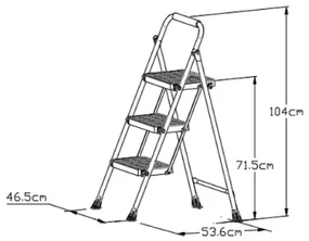 Lamart LT8097 schodíky Eurostep, 3 stupne