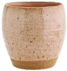 MADAM STOLTZ Kameninový obal na kvetináč Peach 15 cm