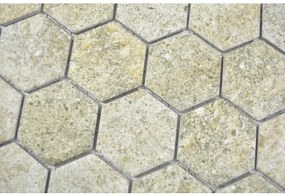 Keramická mozaika HX Curio GB šesťuholník 32,5x28,1 cm béžová