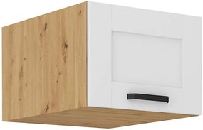 Horná kuchynská skrinka Lucid 50 NAGU-36 1F (korpus: dub artisan + front: mdf biela). Vlastná spoľahlivá doprava až k Vám domov. 1134620