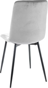 SI Stolička Tom Velvet svetlo šedá