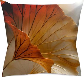 SATÉNOVÁ OBLIEČKA NA VANKÚŠ SATYNLOVE PREMIUM 40X40 CM LISTY