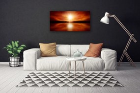 Obraz Canvas Slnko nebo voda krajina 120x60 cm