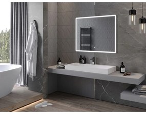 Mexen Navia, LED kúpeľňové zrkadlo s podsvietením 100 x 80 cm, 6000K, ochrana proti zahmlievaniu, 9803-100-080-611-00