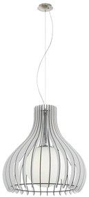 Eglo 96211 - Závesný luster TINDORI na lanku 1xE27/60W/230V pr. 50 cm biela