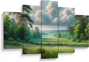 Obraz - Zelená krajina (150x105 cm)