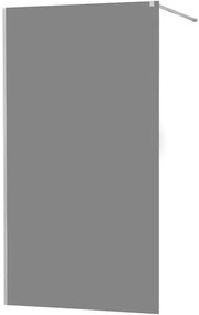 Mexen Kioto sprchová zástena WALK-IN 8mm, 130x200 cm, sklo šedé (grafit), 800-130-000-00-40