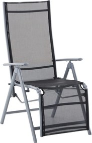 Čierna kovová záhradná stolička Ariola – Garden Pleasure