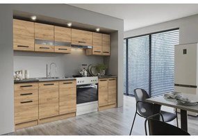 Kuchynská linka ROSALIA 240 cm dub craft