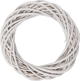 Prírodný biely ratanový veniec Rattan S - Ø 30*6 cm