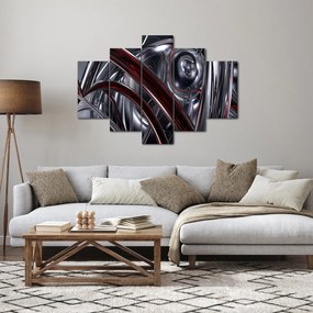 Obraz sivej abstrakcie (150x105 cm)