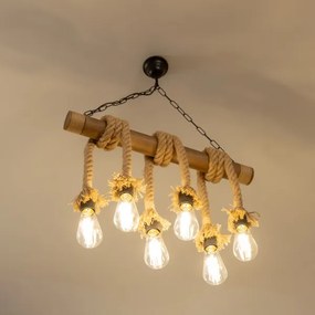 Brilagi - Luster na reťazi KOS 6xE27/60W/230V buk