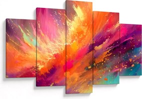 Obraz - Dynamická abstrakcia (150x105 cm)