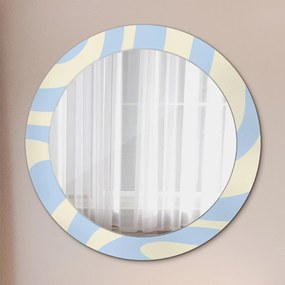 Okrúhle ozdobné zrkadlo Abstraktný tvar fi 70 cm