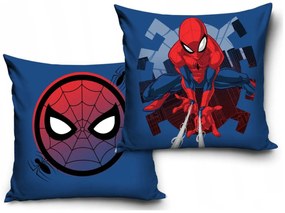 DETSKÁ DEKORAČNÁ OBLIEČKA NA VANKÚŠ SPIDERMAN 40X40 CM VZOROVANÁ