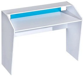 PC stôl Trent biela/modrá