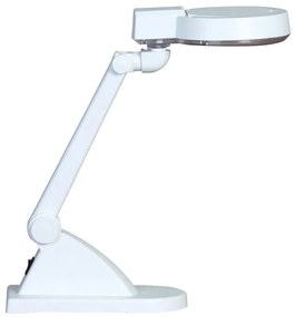 Stolná LED lampa so zväčšovacou lupou, čierna