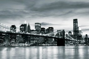Fototapeta - New York a Brooklynský most (254x184 cm)