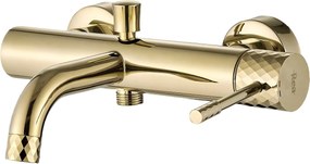 Rea Lungo Diamond, vaňová batéria s ručnou sprchovou súpravou, zlatá lesklá, REA-B6448