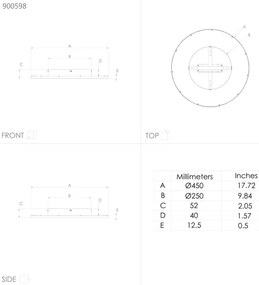 Eglo 900598 - LED Stmievateľné stropné svietidlo LANCIANO LED/24W/230V + DO
