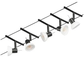 Paulmann 94450 - SADA 5xGU5,3/10W Bodové svietidlo SHEELA 230V čierna