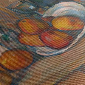 Obraz - Paul Cézanne, Still Life with Milk Jug and Fruit, reprodukcia (120x50 cm)