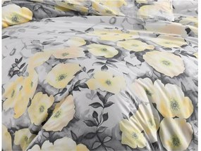 Bavlnené obliečky Alisa Žltá 140x220/70x90 cm