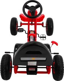 Ramiz Motokára Champion pre deti 3+ Červená + Nafukovacie pneumatiky + Nastaviteľné sedadlo + Ručná brzda
