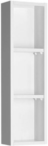 Aqualine Aqualine, ZOJA horná skrinka k zrkadlu, 20x70x12cm, ľavá, biela, 45463