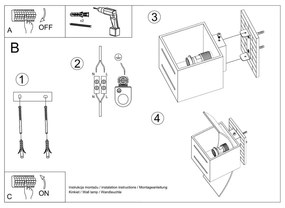 Biele nástenné svietidlo Carlo – Nice Lamps