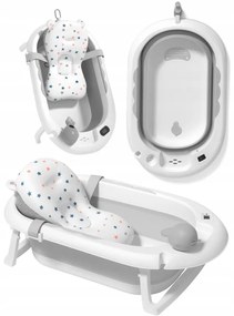 Skladacia detská vanička VAIANA Premium s poduškou - viac farieb modrá