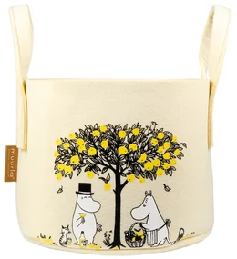 Úložný kôš Moomin Apples 17l, žltý