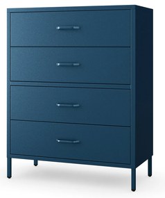 Komoda CARLA, 800 x 1015 x 400 mm, Modern: tmavomodrá farba