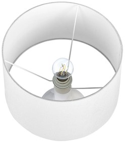 Keramická stolná lampa biela SOCO Beliani