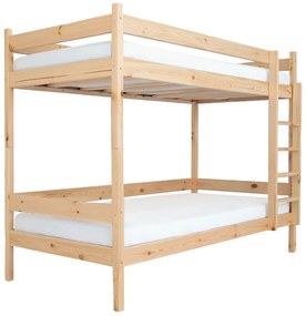Wilsondo Poschodová posteľ s roštom Paulína 90x200 - prírodná