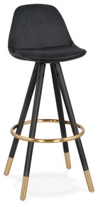 Čierna barová stolička Kokoon Carry, výška sedenia 75 cm
