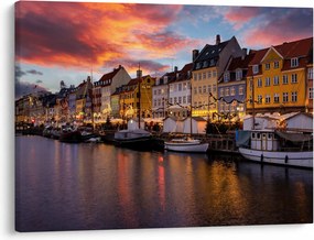 Obraz - Nyhavn, Kodaň (70x50 cm)